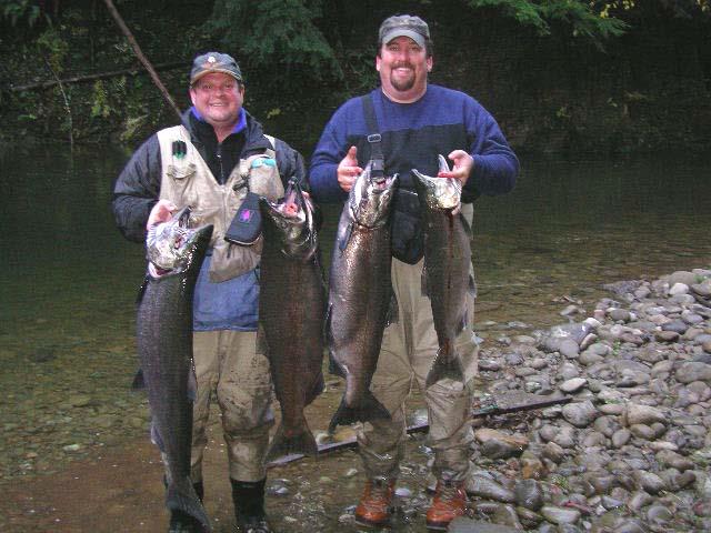 Great fishing on the Quinault River.